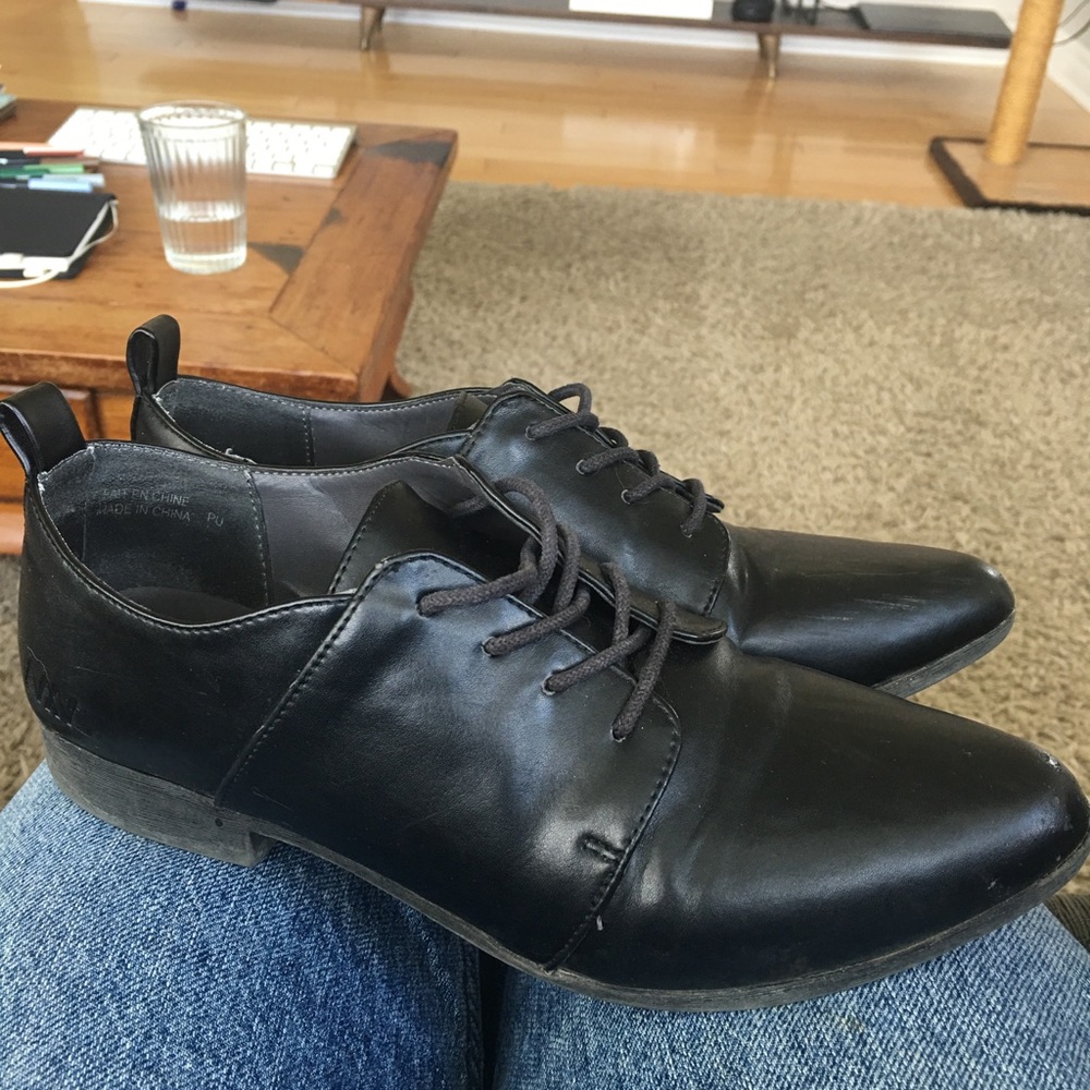 Matt and nat work shoes (6.5) black vegan leather